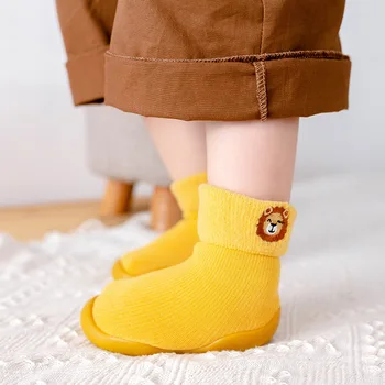 2020 vinter nye produkter børns sok sko , lam uld, som sne-sokker-sko, baby broderi sokker toddler første vandrere