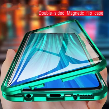 Metal Magnetisk Dobbeltsidet Glas Phone Case For Samsung A13 S22 S23 A33 A71 A70 A51 A52 A50 A31 A32 A54 S M32 A22 A12 A53 Dække