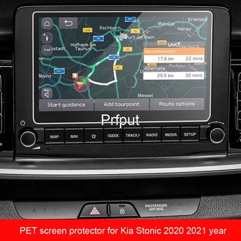 PET-Folie skærmbeskytter Til Kia Stonic 8 Tommer 2020 2021 LCD-Instrument Panel Skærm Auto Indvendige Bil Tilbehør radio