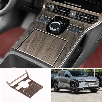For Toyota BZ4X EA10 2022 2023 ABS Carbon Fiber Bil Center Konsol Gear Shift Panel Dækker Trim Mærkat Indvendigt Tilbehør
