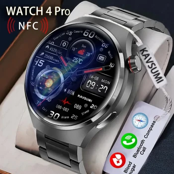 2023 NFC Se 4Pro Smart Ur Mænd GT4 Pro AMOLED HD-Skærm blodsukker Bluetooth Opkald, Kompas, GPS Motion Tracking Smartwatches