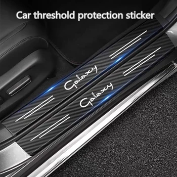 DIY-Carbon-Fiber Bil Mærkat Auto dørtærskel Side Anti Ridse Båndet Vandtæt Decal Film For Ford Galaxy MA6 2011 2015 2016