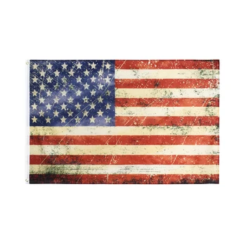 Yehoy 90x150cm Vintage Stil, Te-Farvet gamle Antiqued amerikansk Amerikansk Flag