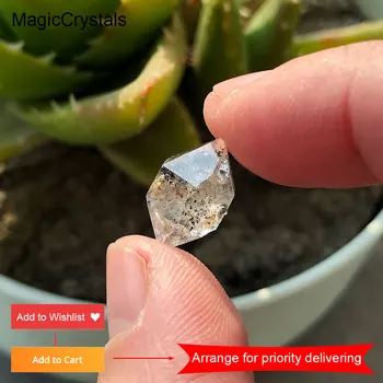 MagicCrystals 1pc Herkimer Diamant Naturlige Rå Krystaller Sten Reiki Healing Quartz Crystal Room Decor Ædelstene, Mineraler Gave