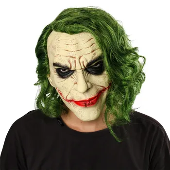 Joker Klovn Maske Cosplay Halloween Rekvisitter Latex Masker Til Voksne Ferie Fest Karneval Performance Video-Film-Sjov Skræmmende