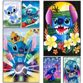 Disney Lilo Stitch Filmens Lærred Malerier Søde Tegneserie Plakater Udskriver Væg Kunst, Billeder, Stue Væggen Dekoration Cuadros