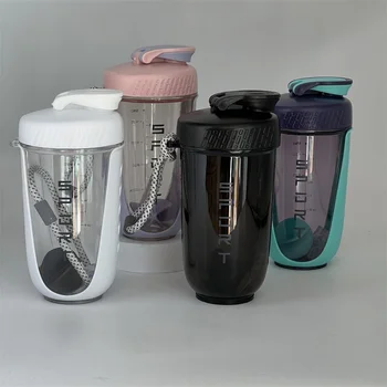 600ML Blender, Shaker Flaske med Plastik Tage Bolden BPA-Fri Plast Protein Shakes Tæt til Pulver Workout Fitness Sport