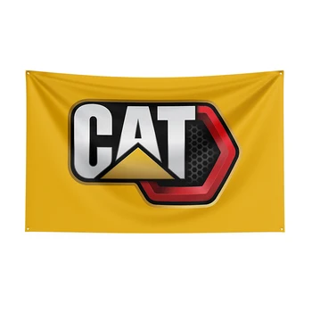 3x5Ft Katte Flag-Polyester Trykte Mekanisk Værktøj Banner Til Indretning