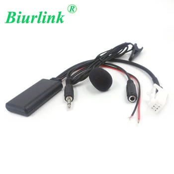 Biurlink Til Clarion Bil Radio 8Pin 3,5 MM Audio AUX IN-Port, Bluetooth Mikrofon Adapter for Suzuki SX4 Grand Vitara 2007-2010