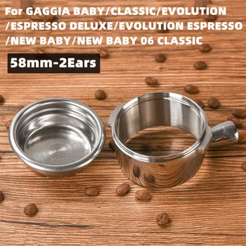 Filterholder 58mm Bundløst Portafilter Hoved For GAGGIA CLASSIC/BABY/ESPRESSO DELUXE/EVOLUTION ESPRESSO/NYE BABY-Og Kaffefaciliteter