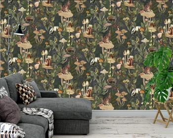 beibehang Tilpasset Amerikansk stil, kanin tropisk regnskov plante soveværelse sengen baggrundsbillede papier peint