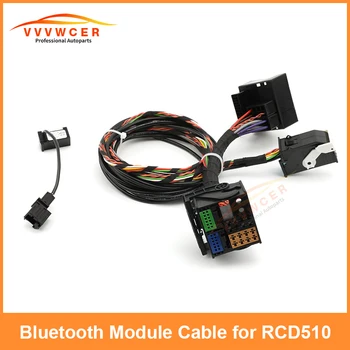 Bluetooth-kompatible RCD510 RNS510 Plug Spille ledningsnet Kabler MIC Mikrofon Ledning TIL VW Golf Passat Tiguan Jetta 9W2 9W7 9ZZ