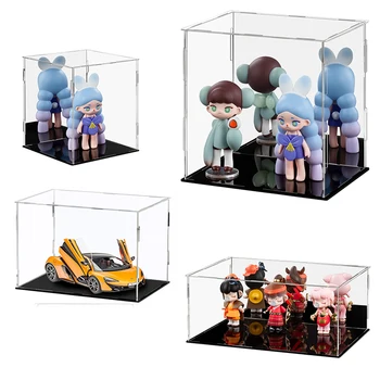 Kan Tilpasses Figur Dukke Model Akryl Display Sag Bil Model Anime Karakter Opbevaring Display Box Samle Legetøjet Støvtæt Kasse