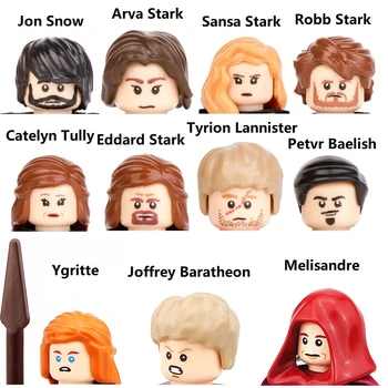 Game of Thrones Sansa Catelyn Tully Arya Stark, Jon Snow Jaime Cersei Tyrion Lannister byggesten Mini Action Figur Legetøj