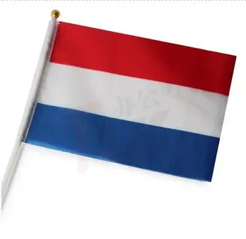 14 * 21 cm Holland hånd signal viftede med flag lille banner flag