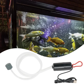 1stk Mute Akvarium luftpumpe USB-Plast, Kobber-Ilt Pumpe Levering Oxygenator Kompressor Belufter Effektiv Akvarium Tank
