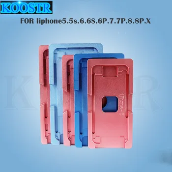 Alu-form Til iPhone7/8/8plus/X/XS/11-13PROMAX Laminator skimmel metal jig Kun for front glas med ramme Placering