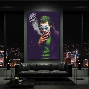 Jokere Movie Star Lærred Maleri Moderne Mystik Plakat Print Høje ende af Væg Kunst, Billeder, Stue Hotel Home Decor