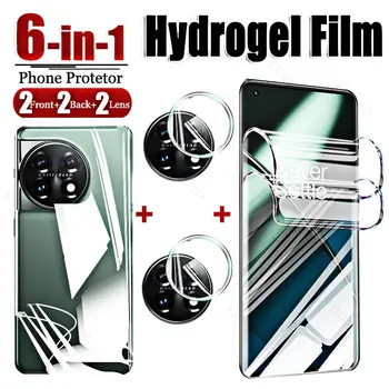 6in1 Front Tilbage Hydrogel Film for OnePlus 11 kameralinse Skærm Protektor Et Plus 11 OnePlus11 11r 10 9 Ace 2 Nord Film Dække