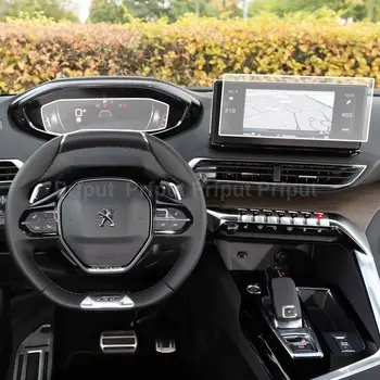 Hærdet glas beskyttende film Anti-ridse Film For Peugeot 5008 2021 10 tommer Bil infotainment-GPS navigation film LCD-skærm