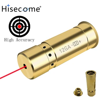 12GA Kaliber Red Dot Laser Kalibrator Messing Kugle Bar Laser Syn for Shotgun Skydning Formål Taktiske Jagt Tilbehør