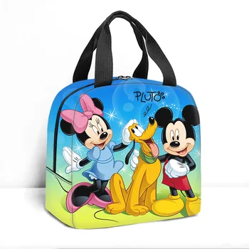 Disney Mickey, Pluto Isoleret Frokost Taske Dreng Pige Rejser Termisk Køligere Tote Fødevarer Poser Bærbare Elev Skole Frokost Taske