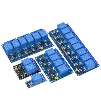 5v og 12v 1 2 4 6 8 kanal relæ-modul med optokobler relæudgang 1 2 4 6 8 relæ-modul til arduino På lager
