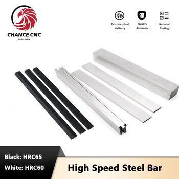 Super hård, hvidt stålbånd HRC60-65 high speed stål klinge uncut 6X8 8X10 10X12 12X16mm DIY strip hærdet stål kniv tremme