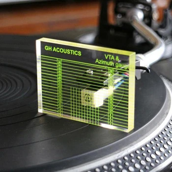 Professionel LP Vinyl Tonearm VTA Patron Azimuth Tilpasning Hersker Indkapslingen Tilpasning Blok Kvalitet Akryl Materiale