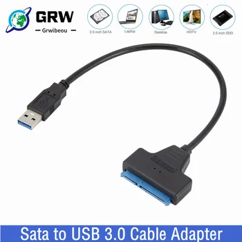 SATA til USB 3.0 / 2.0 Kabel Op til 6 Gbps for 2,5 