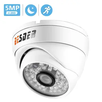 BESDER H. 265 IP-Kamera PoE 2MP/3MP/5MP(SONY IMX335) Anti-Vandal Dome Kamera IP Udendørs Indendørs Vandalproof IP-Kamera 48V PoE CCTV