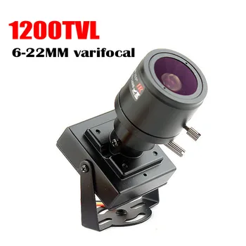 Micro video 6-22 mm Varifocal linse Mini Kamera 1200tvl Justerbar Linse Metal Sikkerhed Overvågning CCTV Kamera Bil Overhaling