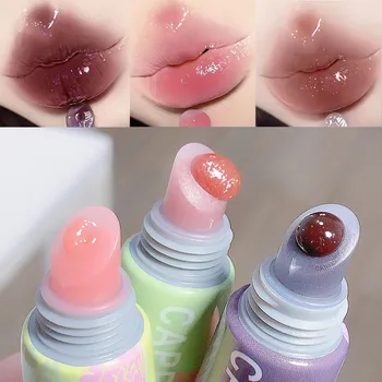 Cappuvini Fugtgivende Crystal Jelly Farvede Læbe Væsentlige Olie Plump Spejl Gloss Lip Gloss Lip Care Essensen Skønhed Kosmetik