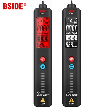 BSIDE Pen-Type Digital Multimeter Lomme Smart Voltmeter Kapacitans Spænding Modstand Kontinuitet Hz V-Spænding Alarm Tester X1A