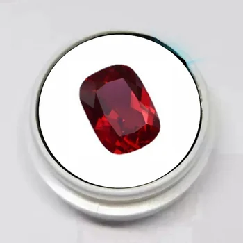 Naturlige Pigeon Red Ruby Korund Safir 12x16mm 13.0 Cts Firkant Skåret Sri-Lanka VVS Løs Smykkesten Til smykkefremstilling