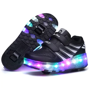 Størrelsen 27-43 Lysende Roller Sneakers Børn Drenge LED-Hjul Sneakers Lys Skøjte til Børn Piger Glødende Hjul Sko