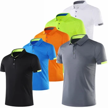 Mode Kører Sport Shirts Toppe Mænd Hurtig Tør Åndbar Træning Tøj Fitness Fitness Golf Tennis Jersey Sweatshirts Plus Størrelse