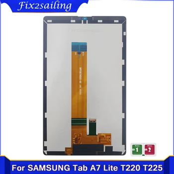 Original Skærm Til Samsung Tab A7 Lite 2021 SM-T220 SM-T225 T220 T225 LCD-Skærm Touch screen Digitizer Glas Panel Montage