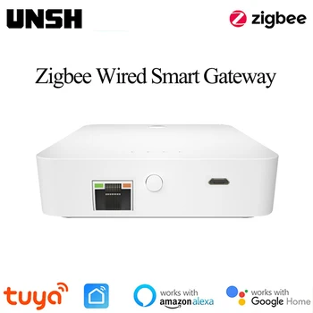 Tuya Smart Kabel ZigBee Gateway Bridge Smart Hub Smart Liv Fjernbetjening Zigbee Sonsor Støtte Alexa Google Startside Assistent