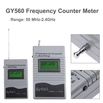 Digital Frekvens Tæller 7-CIFRET LCD-Display For To-Vejs Radio Transceiver GSM-50 MHz-2.4 GHz GY560 Frekvens Counter Meter