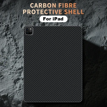 For iPad Pro 11 12.9 Tilfælde Business-Ultra-tynd Carbon Fiber Mønster Anti-Fald Cover Til iPad Luft 4 5 10 Generation 케이스 GKK