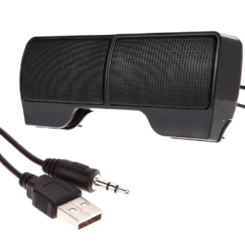 Bærbare Mini Klip USB-Soundbar til Laptop / Desktop / Tablet PCBlack Soundbar Drevet Bluetooth Højttaler Subwoofer Lyd Nye DVD