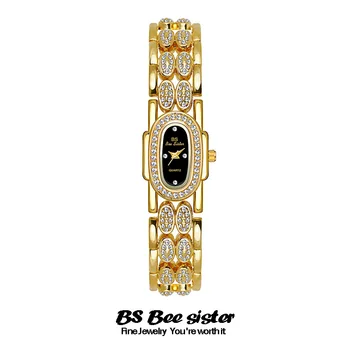 Armbånd, Armbåndsure Til Kvinder Guld: Se Krystal Diamant Mekaniske Armbåndsure Damer Luksus Mode Vintage Ure Gave