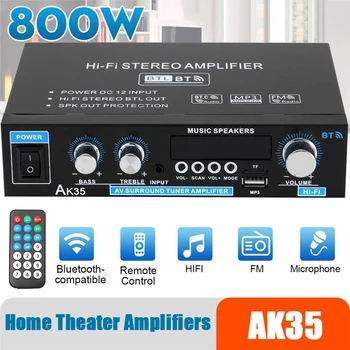 AK35 800W Hjem Digitale Forstærkere Lyd 110-240V Bass Audio Power bluetooth-Forstærker Hifi FM USB Auto Musik Subwoofer-Højttalere