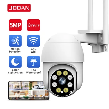JOOAN 3MP PTZ WIFI IP-Onvif Kamera, Lyd CCTV-Overvågning Udendørs 4X Digital Zoom Nat Fuld Farve Trådløse Vandtæt Sikkerhed