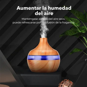 300 ML Luft Luftfugter Afgørende Aroma Olie Diffuser Hjem Ultralyd Træ, Korn humidificadores USB-Tåge Kaffefaciliteter parfume umidificador