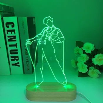 Kunst Træ-Harry Figur 3D-Night Light Touch Projektion Stil Display, som er Egnet Til Gaver Børn Room Decoration sengelampe
