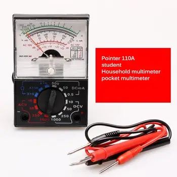 Analog Pointer Multimeter Sort Sikker AC DC-Spænding med Tester Pen Voltmeter Vedligeholdelse Måling Meter Uden Batteri