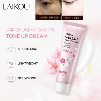 Kvinder Concealer BB Cream Base Makeup Olie-kontrol langvarig Fugtgivende Kosmetik Vandtæt Sweatproof Sakura Tone Op Fløde
