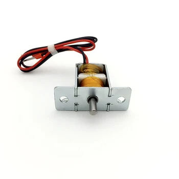 6MM Slagtilfælde Push-pull typen selvstændig bedrift magnetventil elektromagnet DC12V To-vejs Selvstændig bedrift Magnetventiler